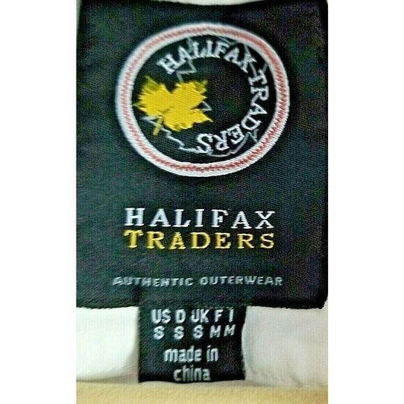 Halifax Traders Women's Small Puffer Coat Zip Up Eggshell/Black‎ Jacket Size S - Picture 3 of 10